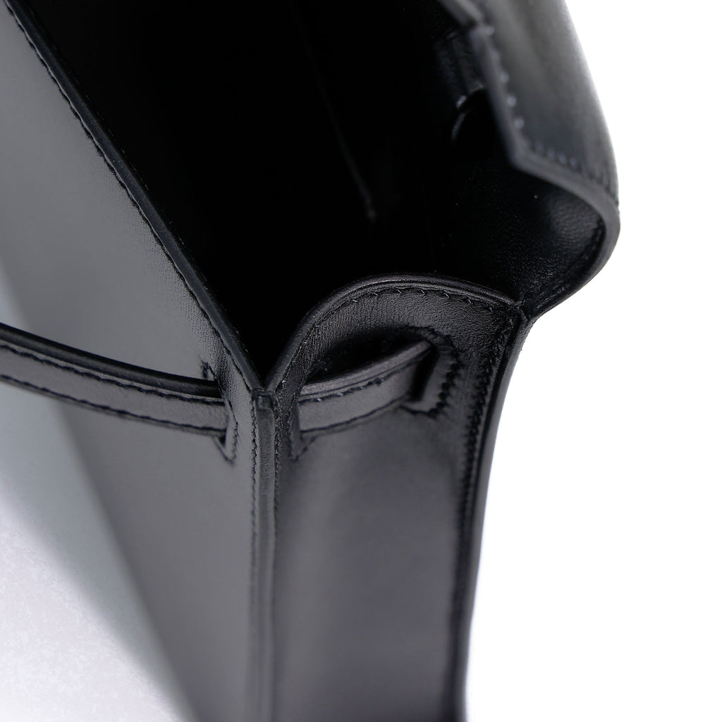 HERMÈS Kelly Elan Noir (89) Box-calf Palladium hardware K (2025)