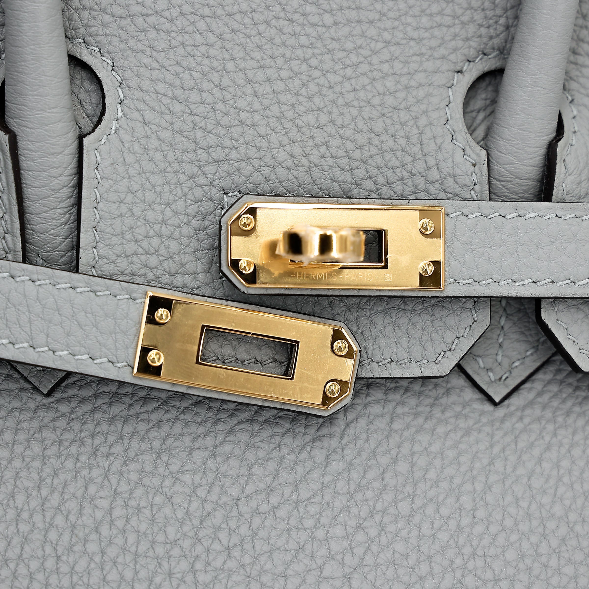 HERMÈS Birkin 25 Bleu Glacier (8U) Togo Gold hardware W (2024)