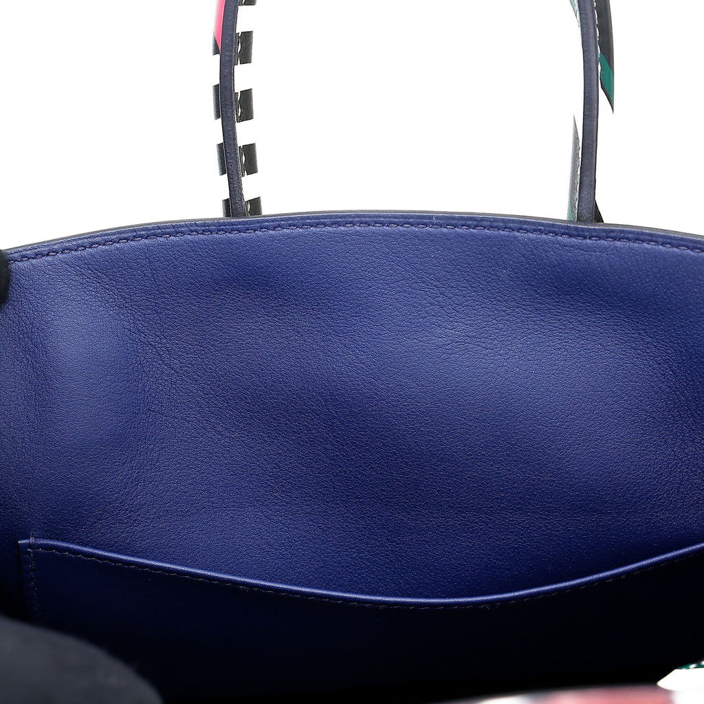 HERMÈS Limited Edition Birkin 25 One Two Three and Away We Go Multi-color Swift Palladium hardware D (2019)