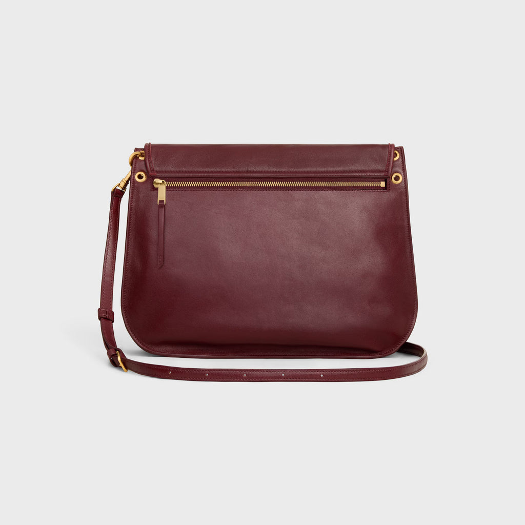 Celine SOFT TRIOMPHE BESACE IN SUPPLE SHINY LAMBSKIN 2025