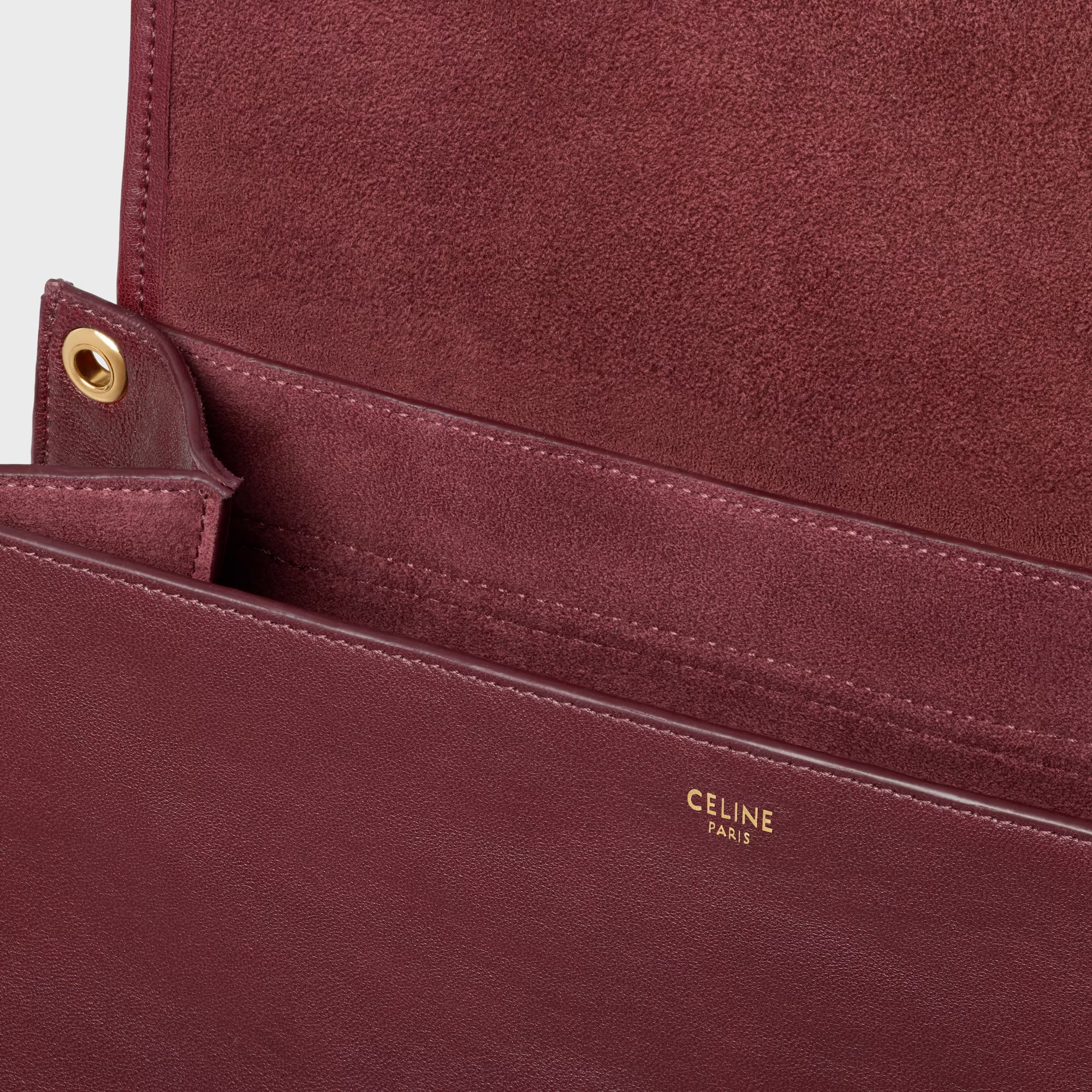 Celine SOFT TRIOMPHE BESACE IN SUPPLE SHINY LAMBSKIN 2025