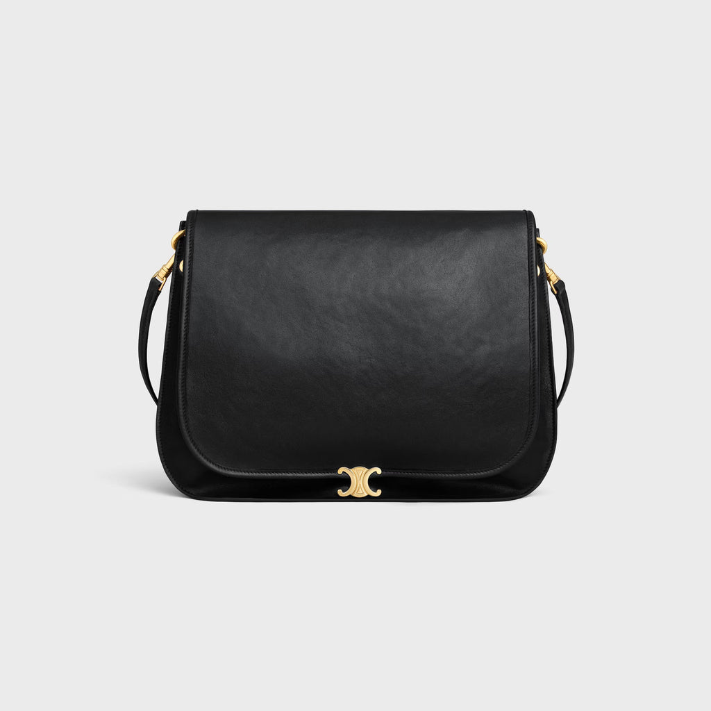 Celine SOFT TRIOMPHE BESACE IN SUPPLE SHINY LAMBSKIN 2025
