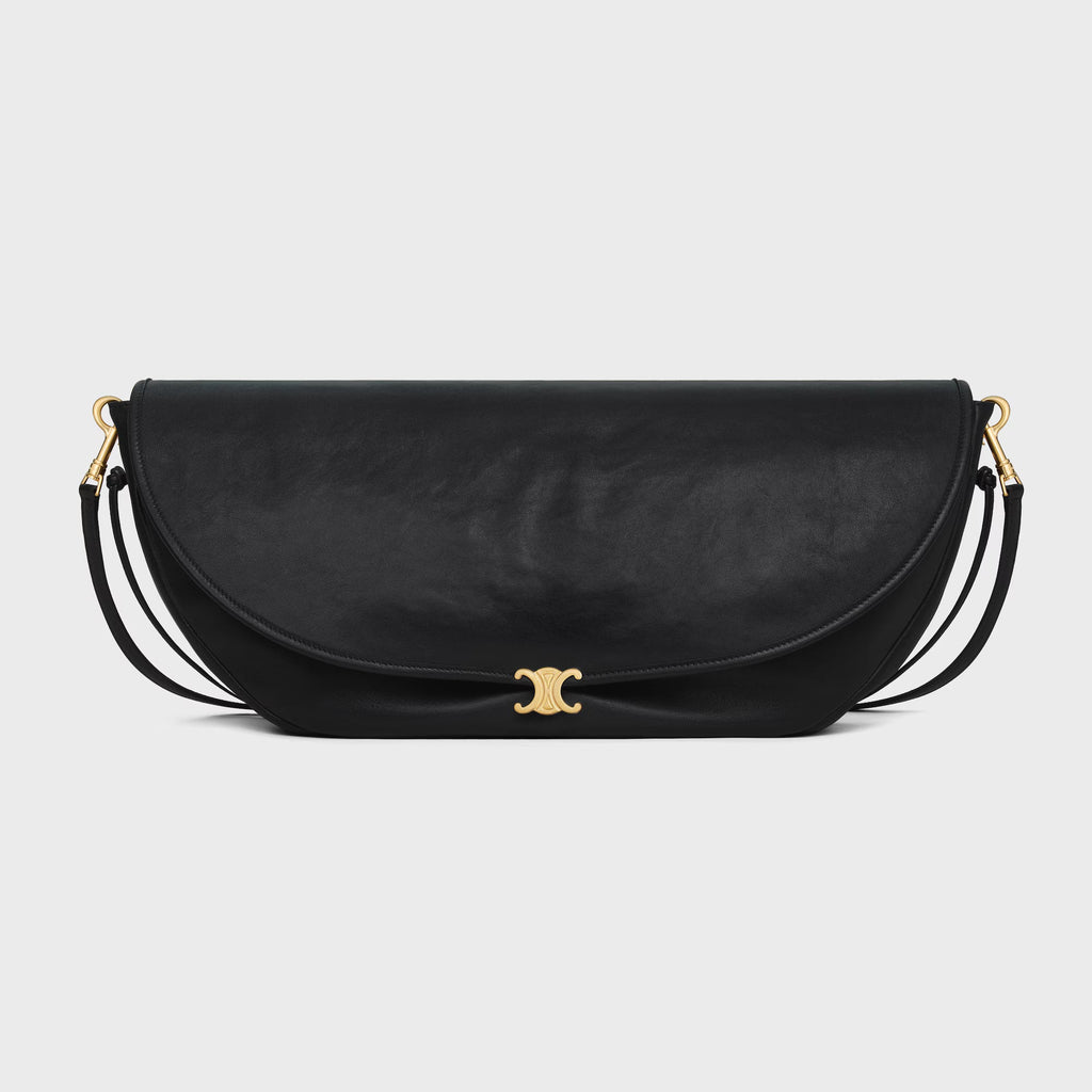 Celine HALFMOON SOFT TRIOMPHE BAG IN SUPPLE SHINY LAMBSKIN 2025