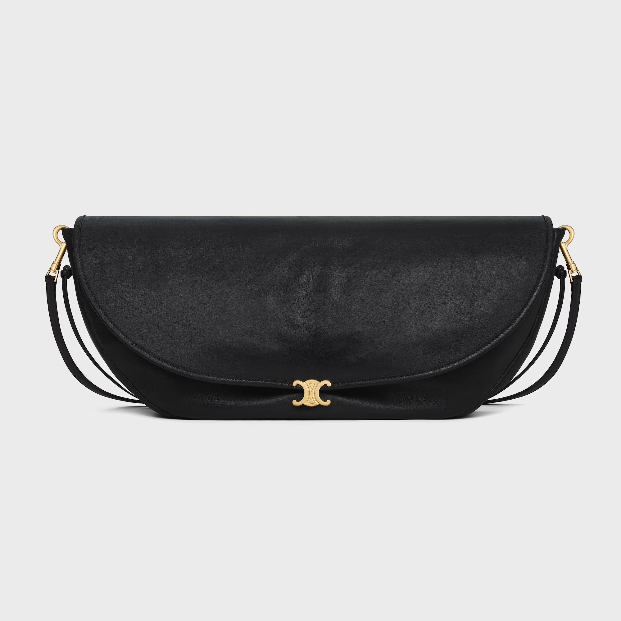 Celine HALFMOON SOFT TRIOMPHE BAG IN SUPPLE SHINY LAMBSKIN 2025