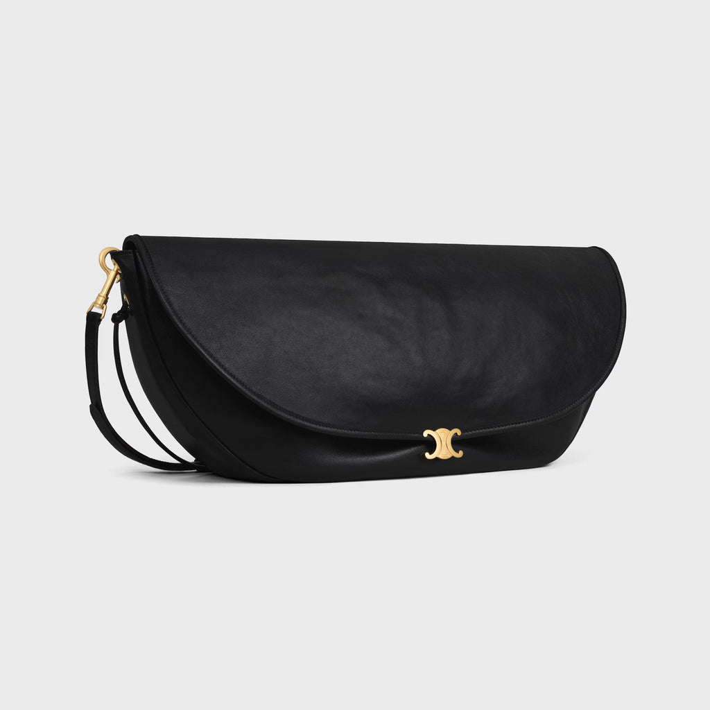 Celine HALFMOON SOFT TRIOMPHE BAG IN SUPPLE SHINY LAMBSKIN 2025