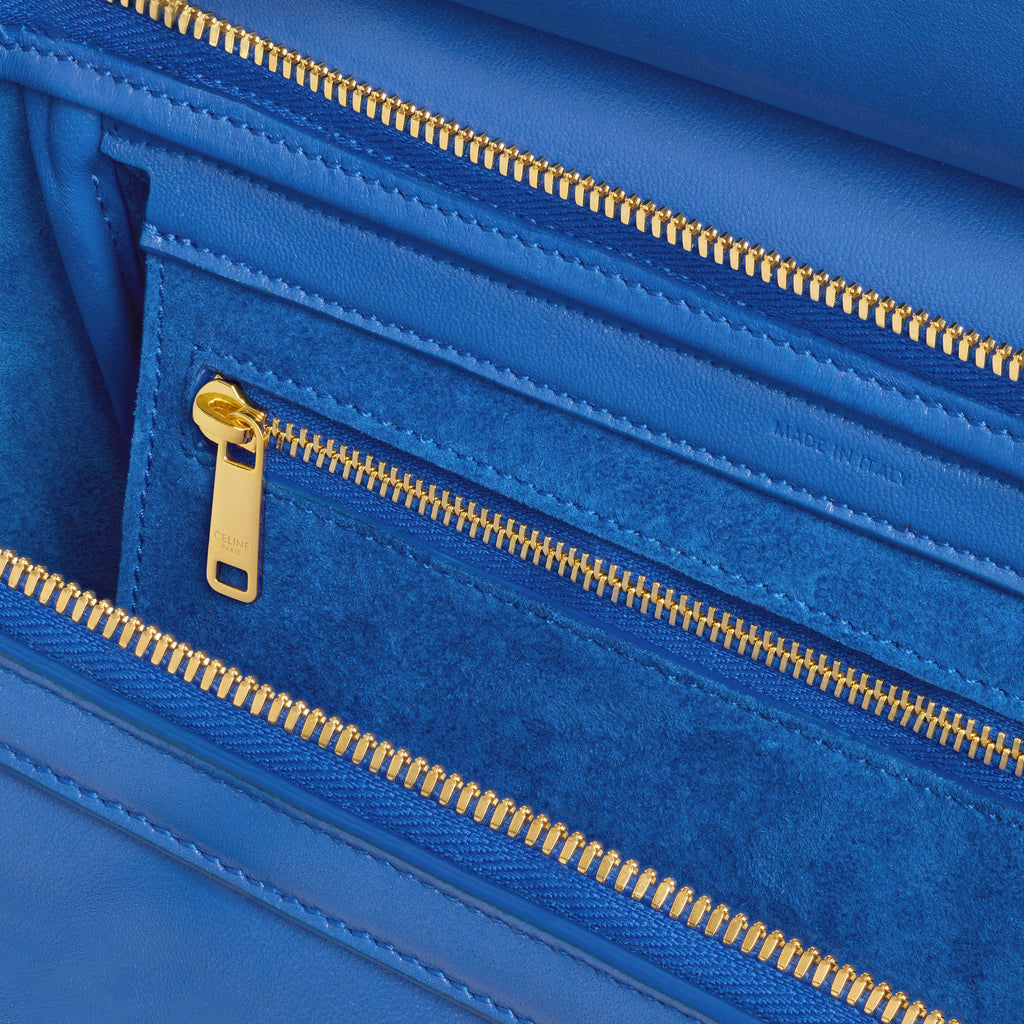 Celine SMALL NEW LUGGAGE IN SUPPLE SHINY LAMBSKIN 2025