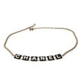 2022 Black & White Enamel Gold Plated Logo Belt