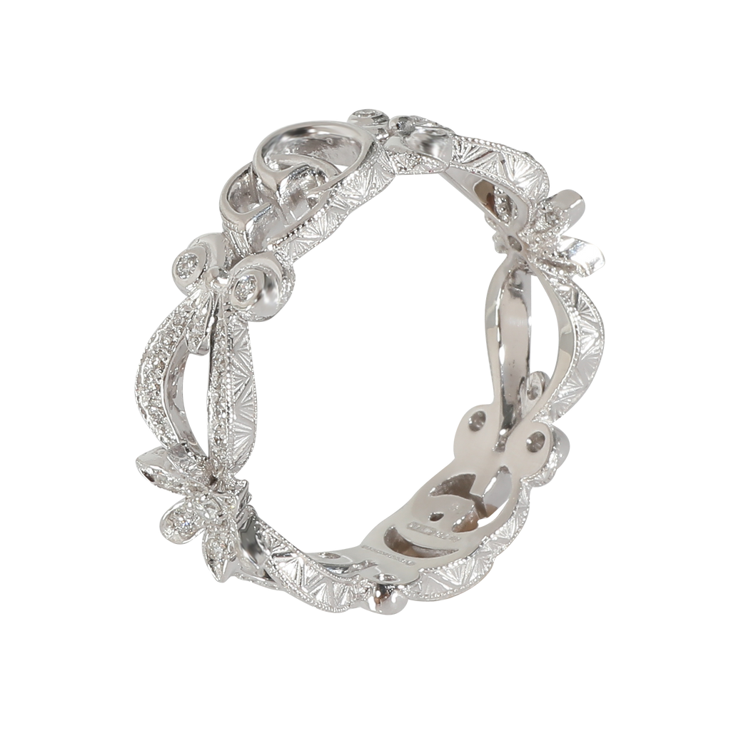 White Gold Diamond Flora GG Ring