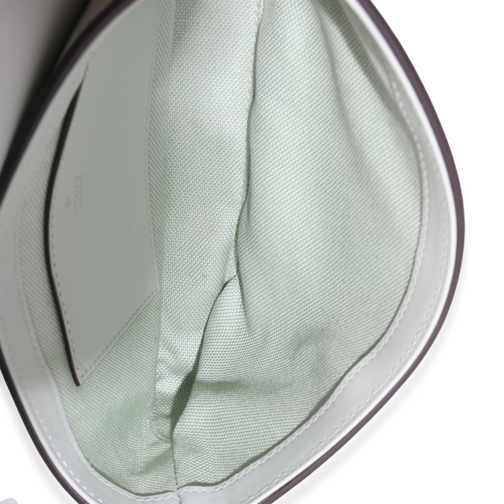 Pale Green Calfskin GG Super Mini Shoulder Bag