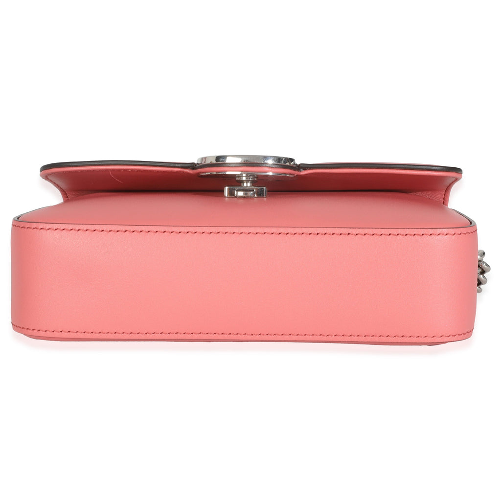 Pink Senna Calfskin Petite GG Top Handle Shoulder Bag