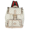 White GG Supreme Monogram Azalea Calfskin Retro Interlocking G Buckle Back