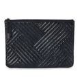 Grey Distressed Patent Medium CC Crossing Cosmetic Case