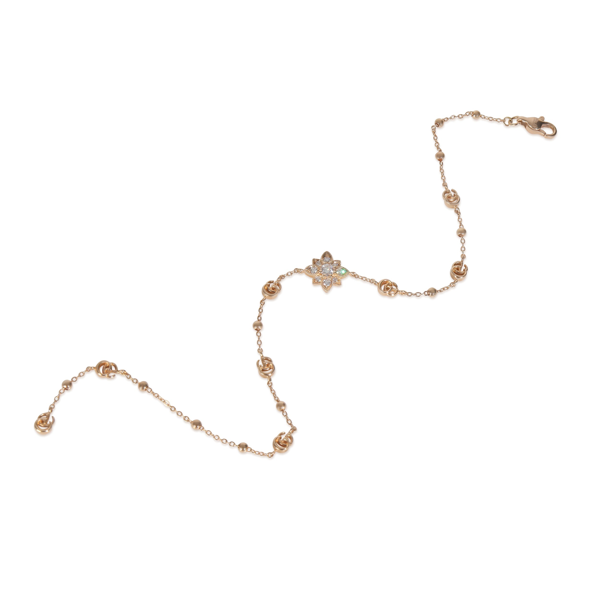 Rose Gold Diamond Flora Bracelet