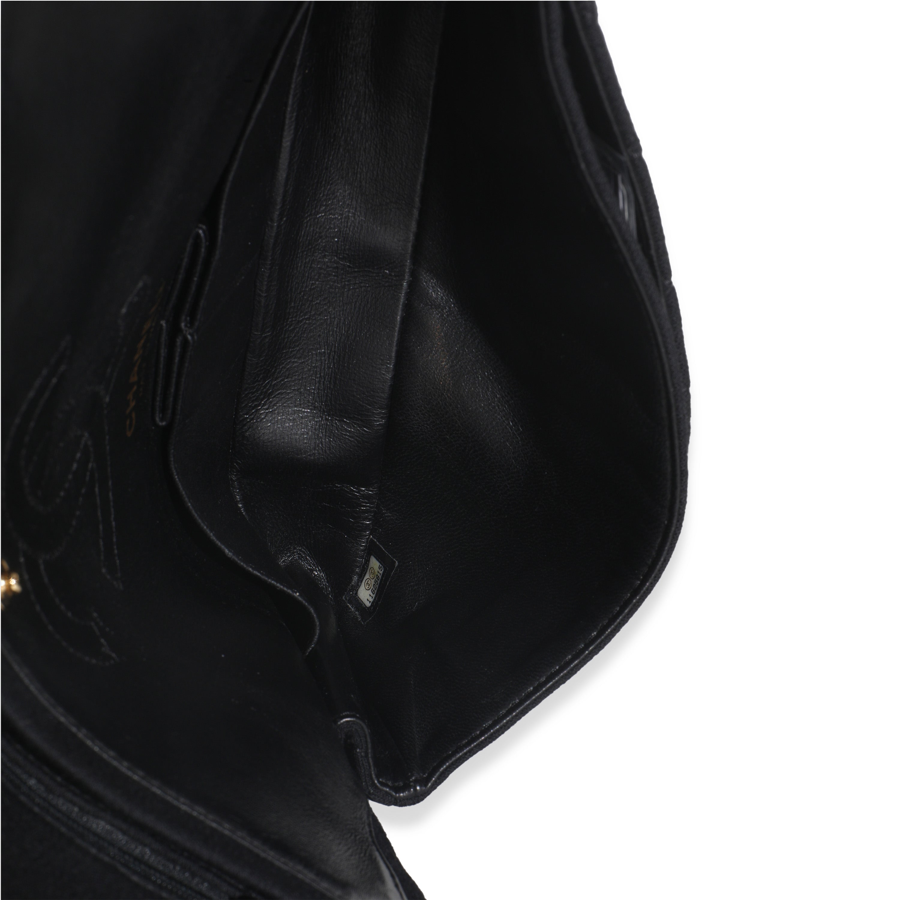 Black Quilted Jersey East West Reissue 2.25