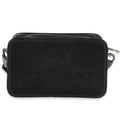 Black Jumbo GG Canvas Messenger Bag