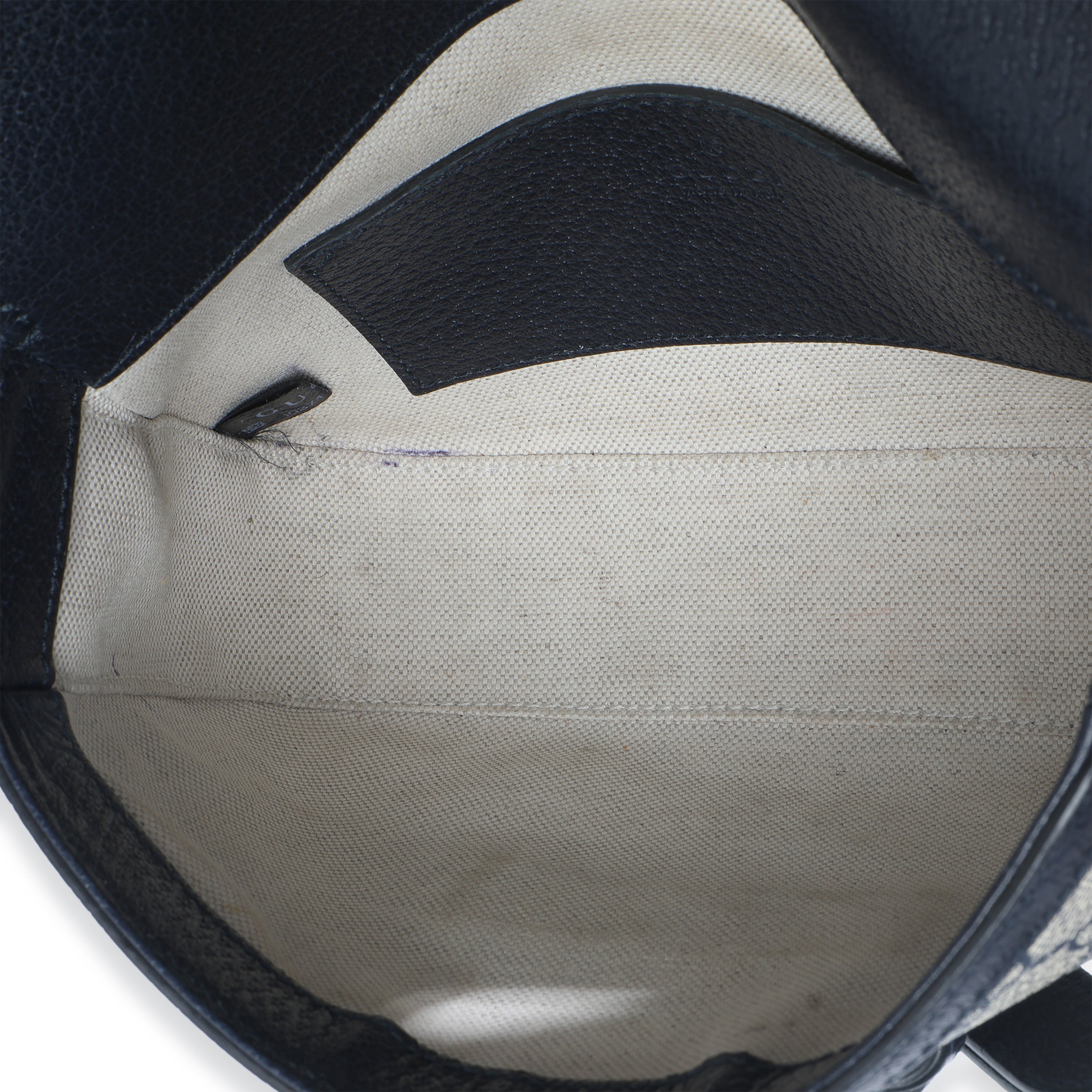 Navy GG Supreme Monogram Web Horsebit 1955 Mini Bag