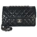 Black Quilted Lambskin Small Classic Double Flap Bag