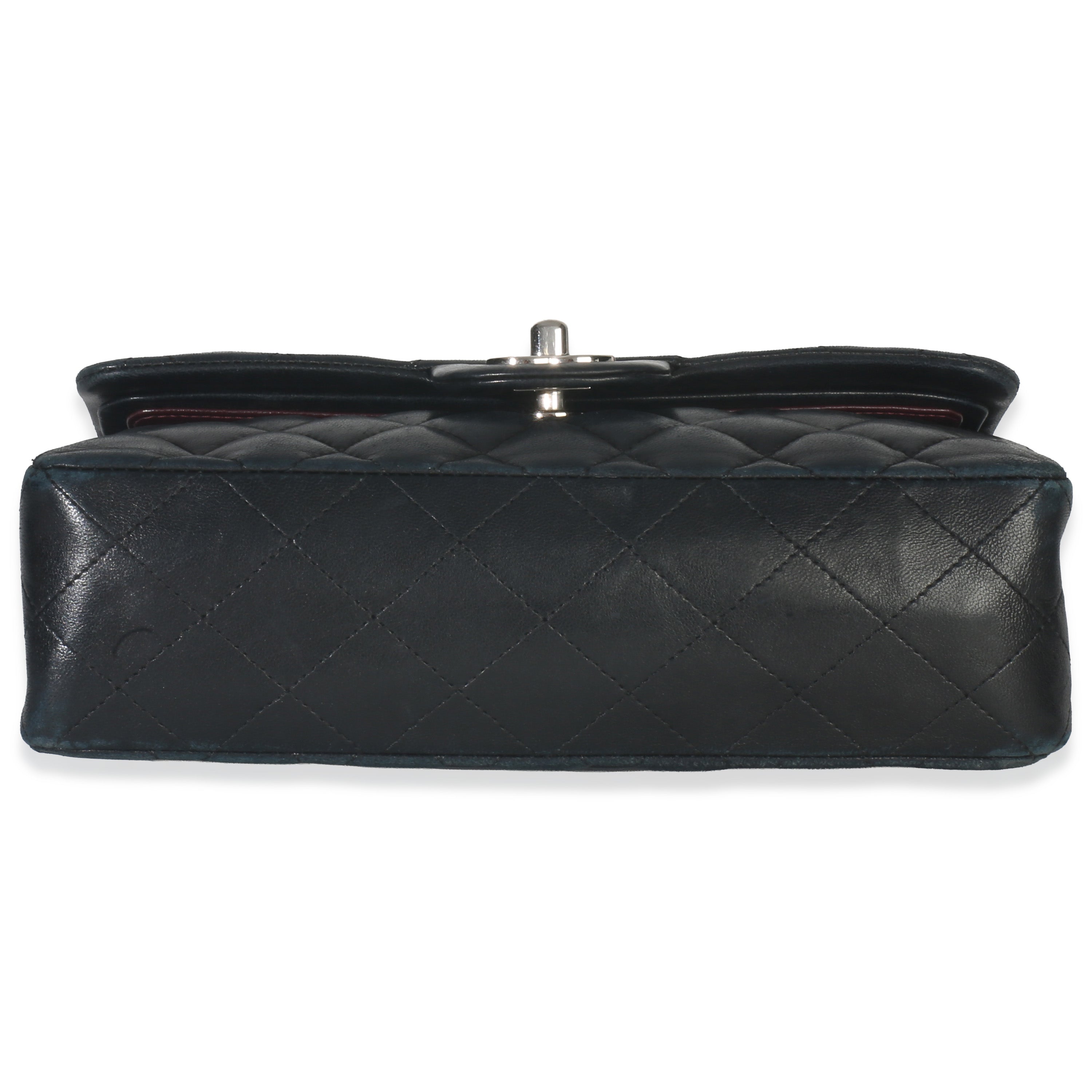Black Quilted Lambskin Small Classic Double Flap Bag