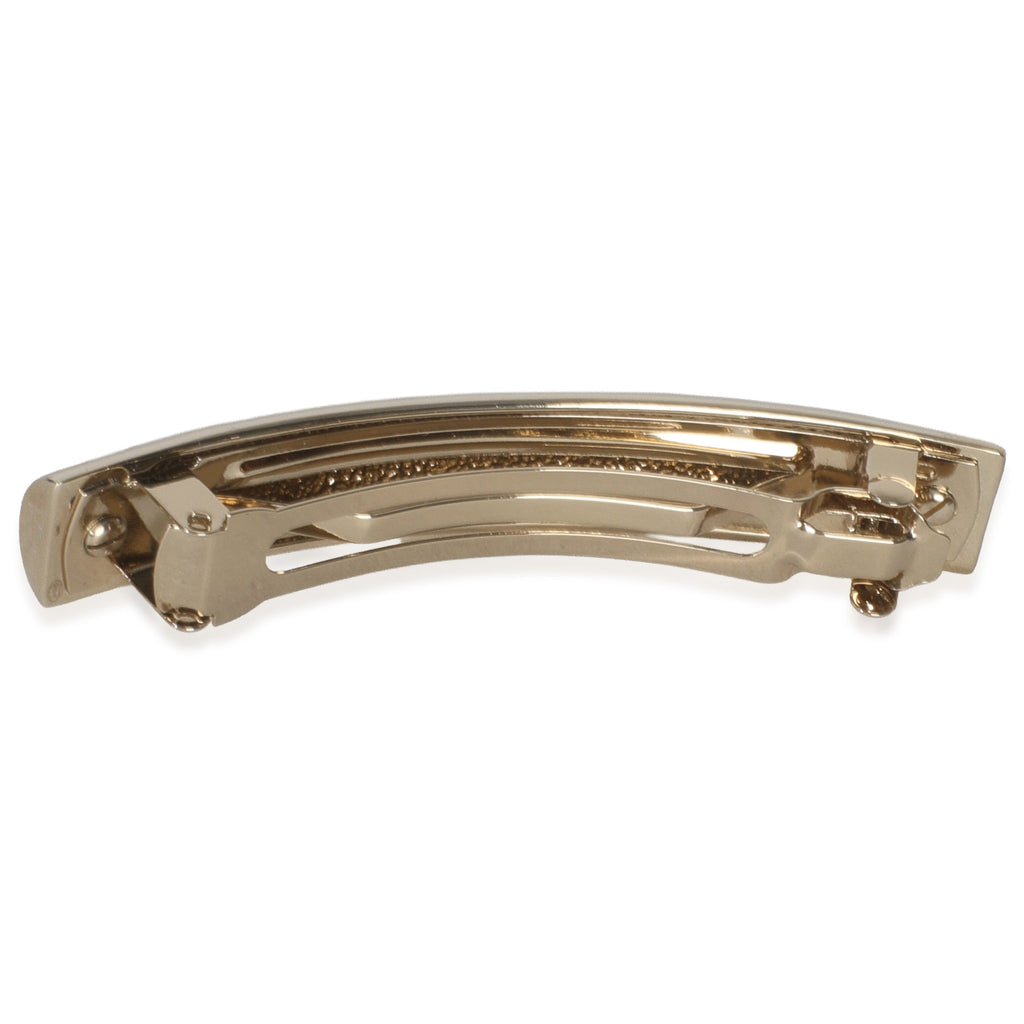 25A Gold Metal Enamel Logo Hair Clip
