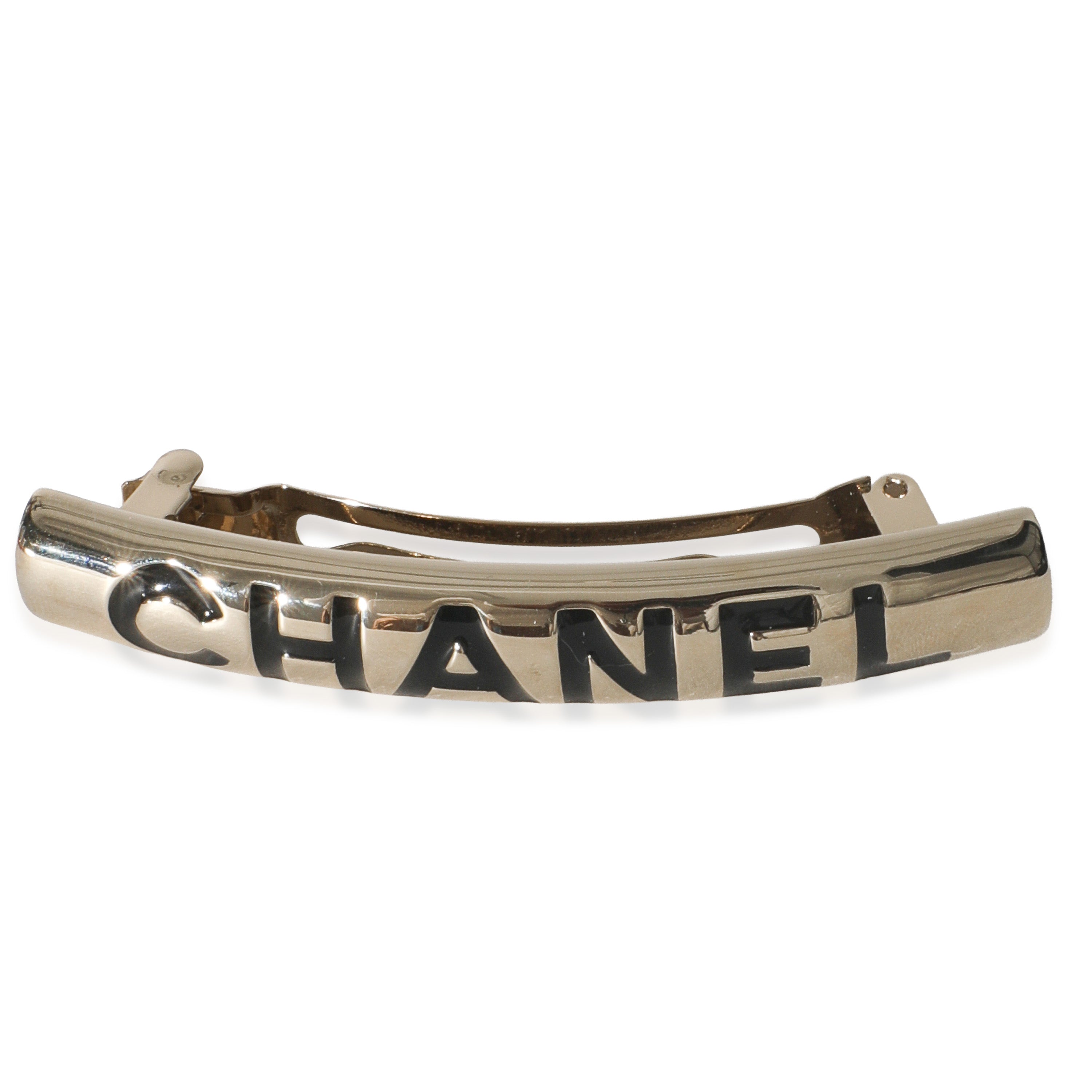 25A Gold Metal Enamel Logo Hair Clip