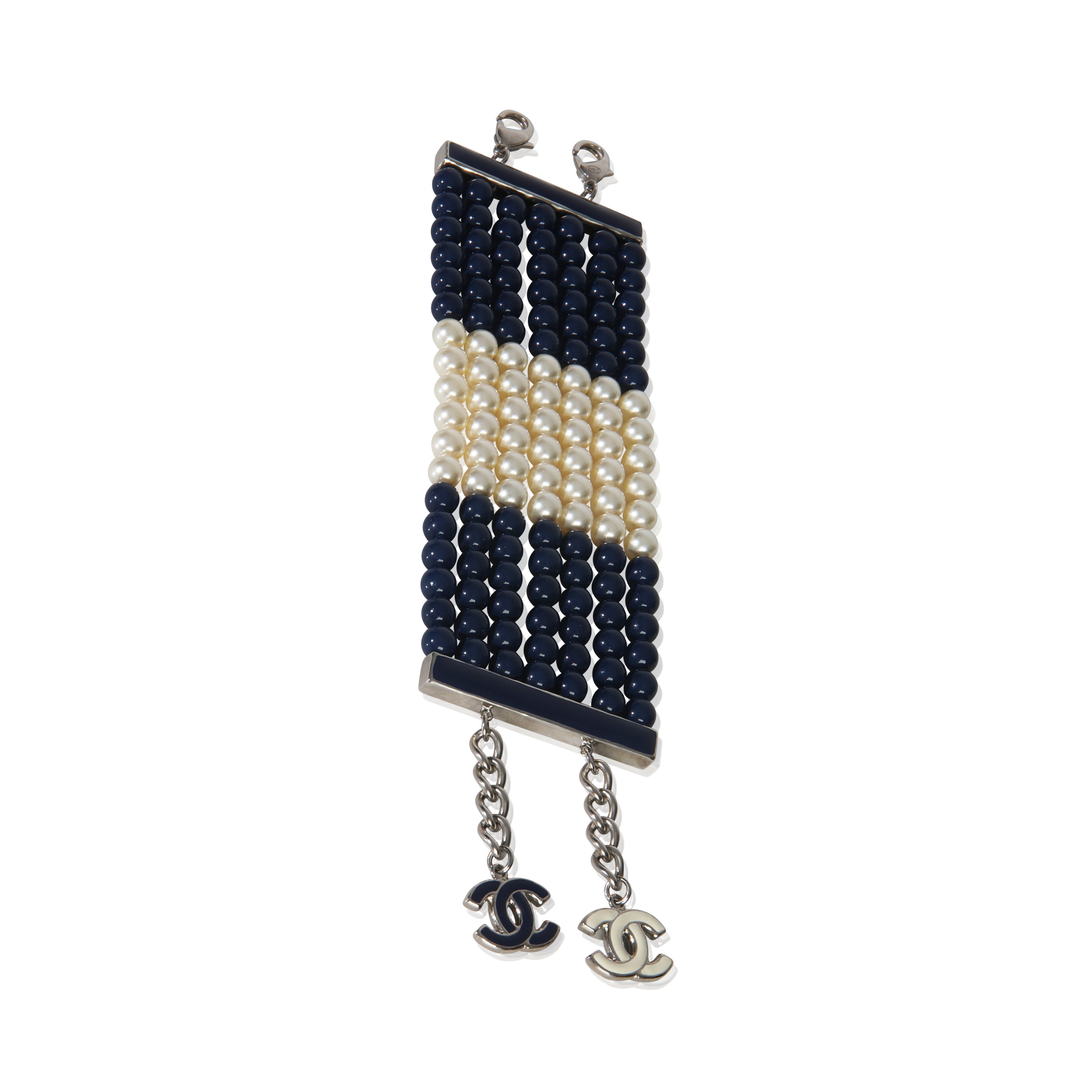 2015 Blue Bead & Faux Pear Bracelet