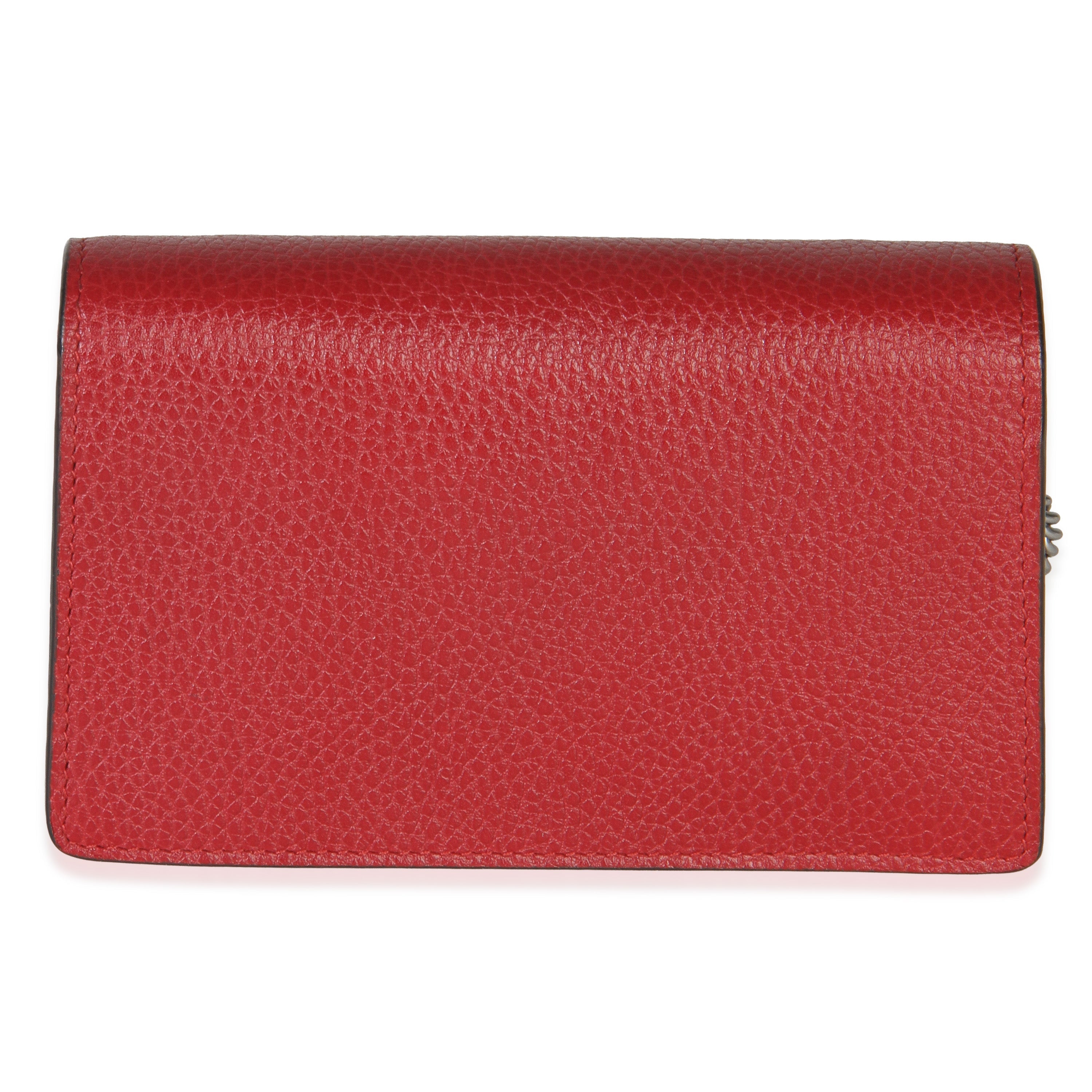 Red Dollar Calfskin Crystal Super Mini Dionysus