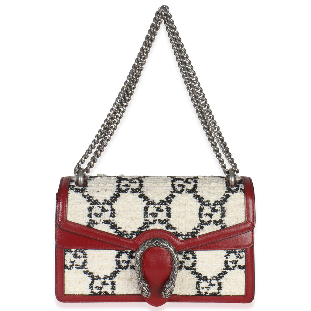 Multicolor GG Tweed Monogram Small Dionysus Bag