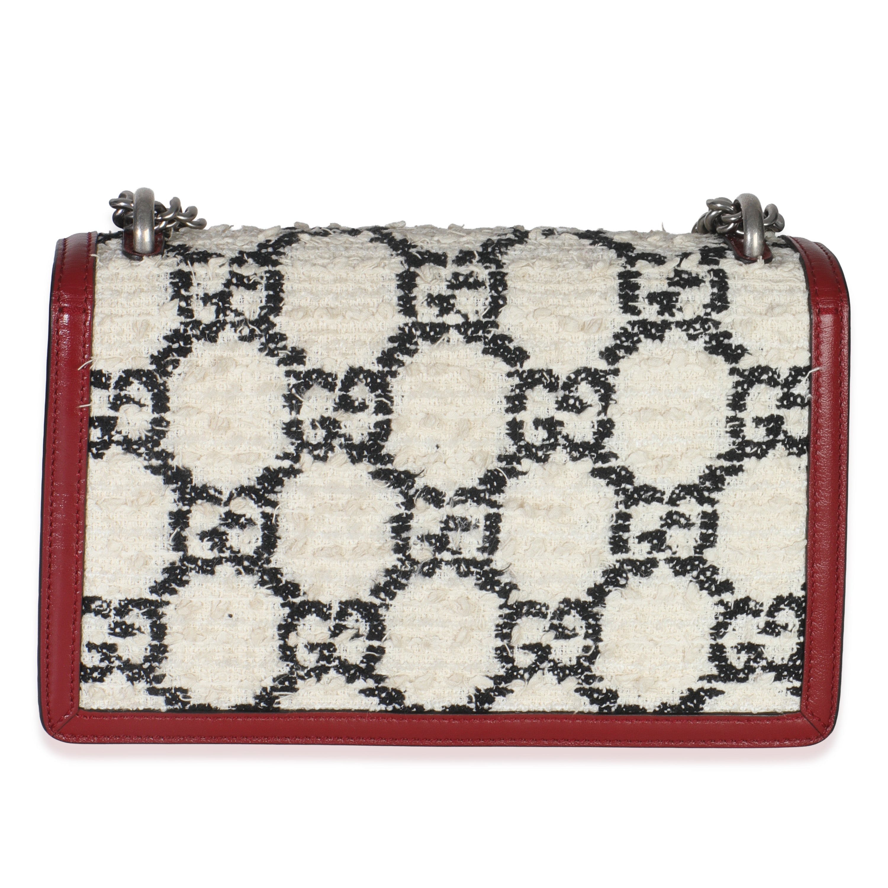 Multicolor GG Tweed Monogram Small Dionysus Bag