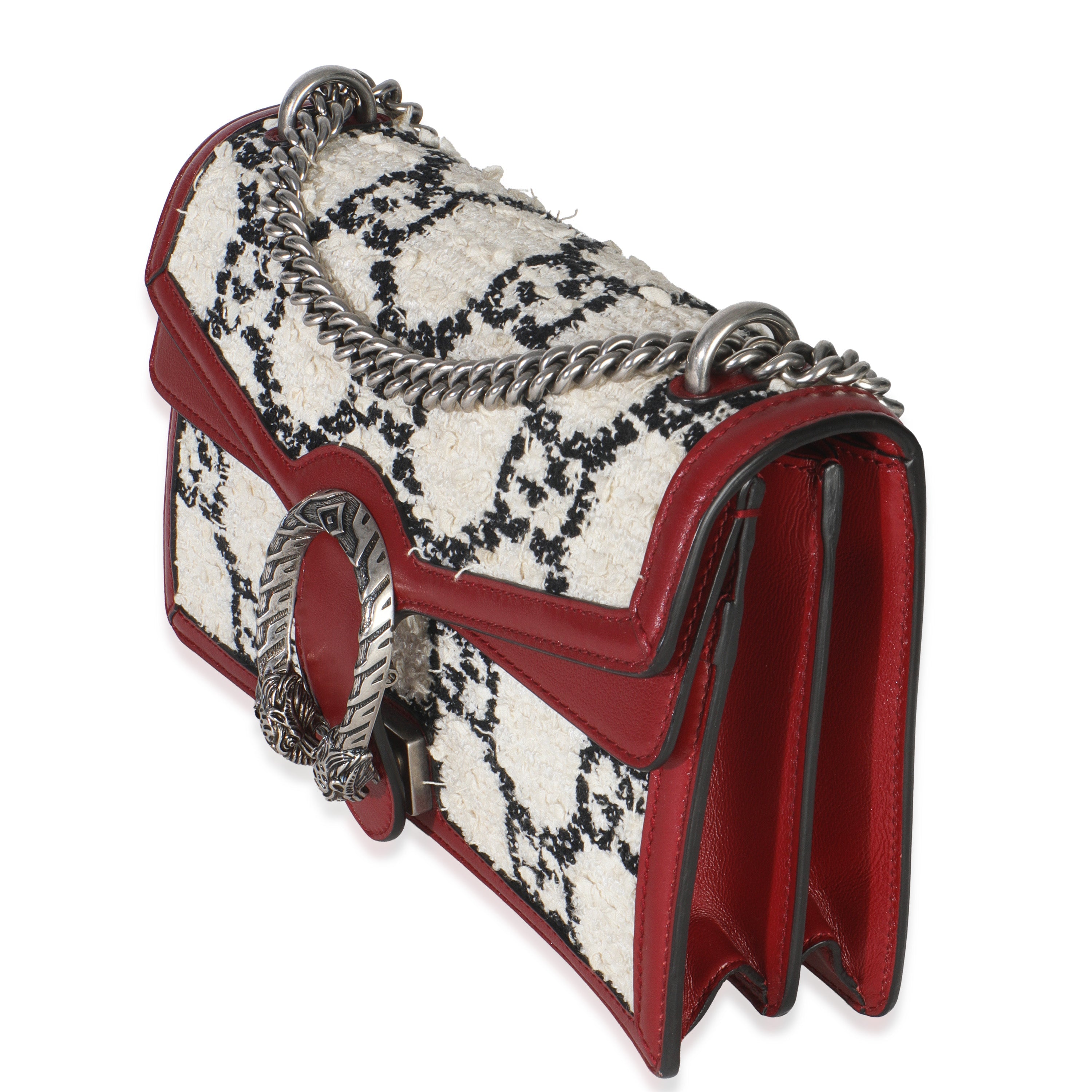 Multicolor GG Tweed Monogram Small Dionysus Bag