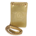 Gold Patent CC Phone Holder Crossbody
