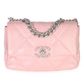 Light Pink Quilted Lambskin Small Chanel 19 Flap Bag