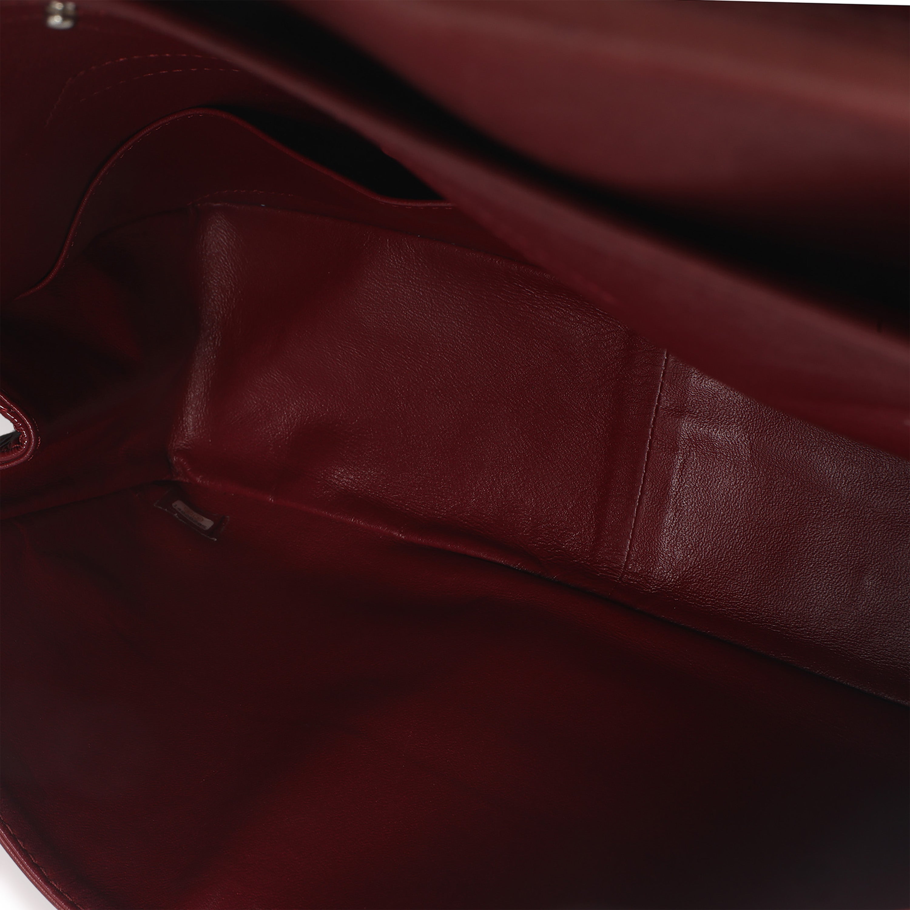 Red Crinkled Quilted Patent 2.55 Reissue 227 Flap Bag