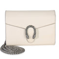 Mystic White Dollar Calfskin Mini Dionysus Chain Wallet