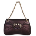 Metallic Purple Calfskin Tom Ford Jeweled Bamboo Chain Dragon Bag