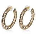 Gold-Plated  2019 Large CC Hoop Earrings