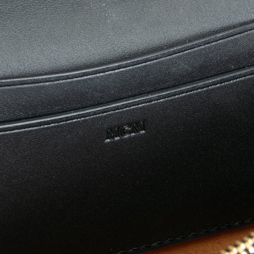 MCM Diamond Shoulder Bag - Black