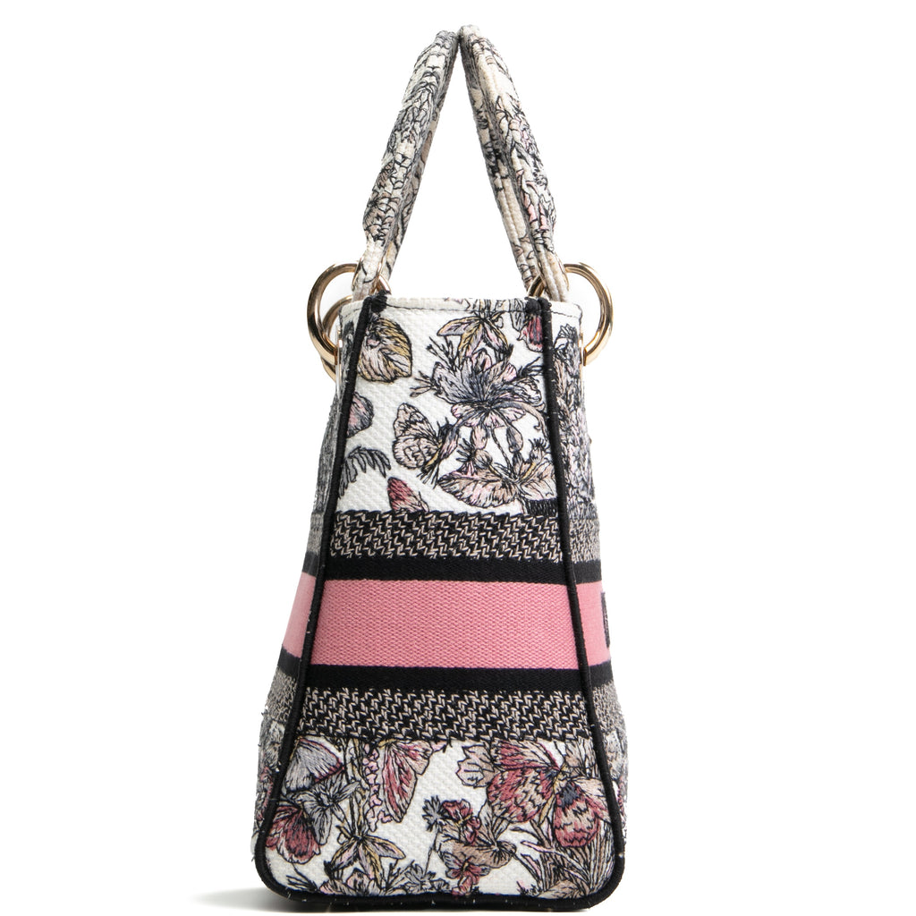DIOR Lady D-Lite Medium Multicolor Cabinet De La Mer Motif