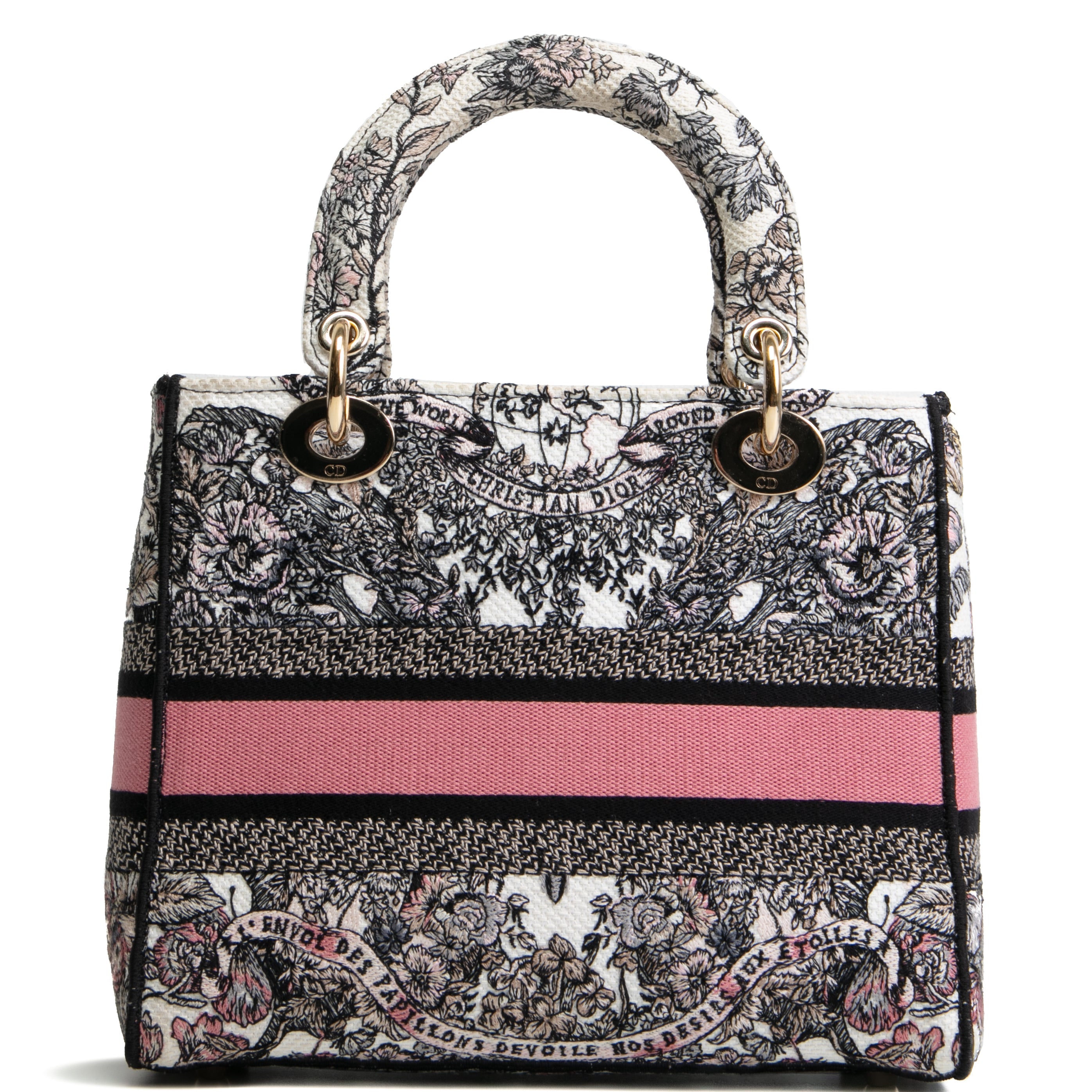 DIOR Lady D-Lite Medium Multicolor Cabinet De La Mer Motif