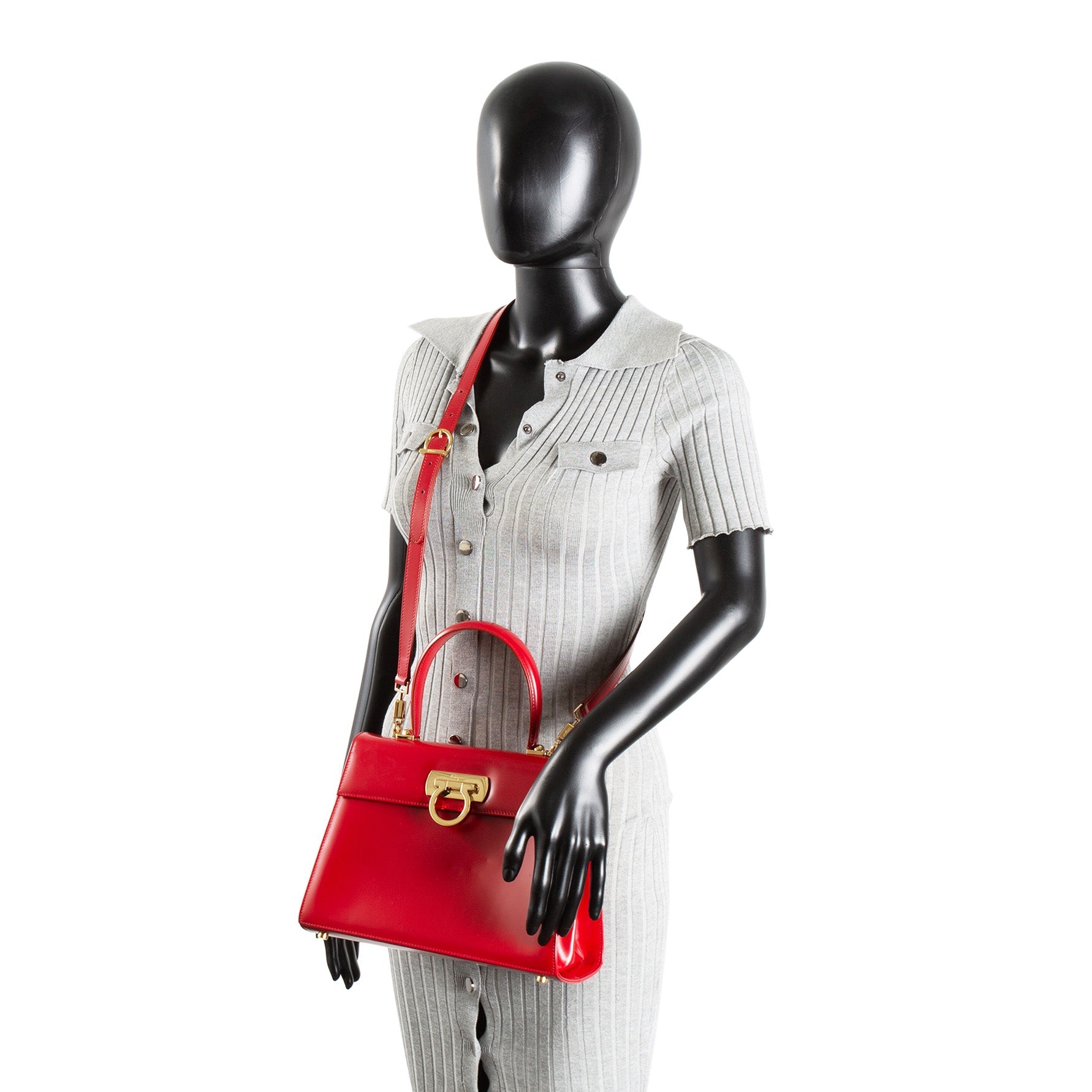 FERRAGAMO Gancini Top Handle Bag