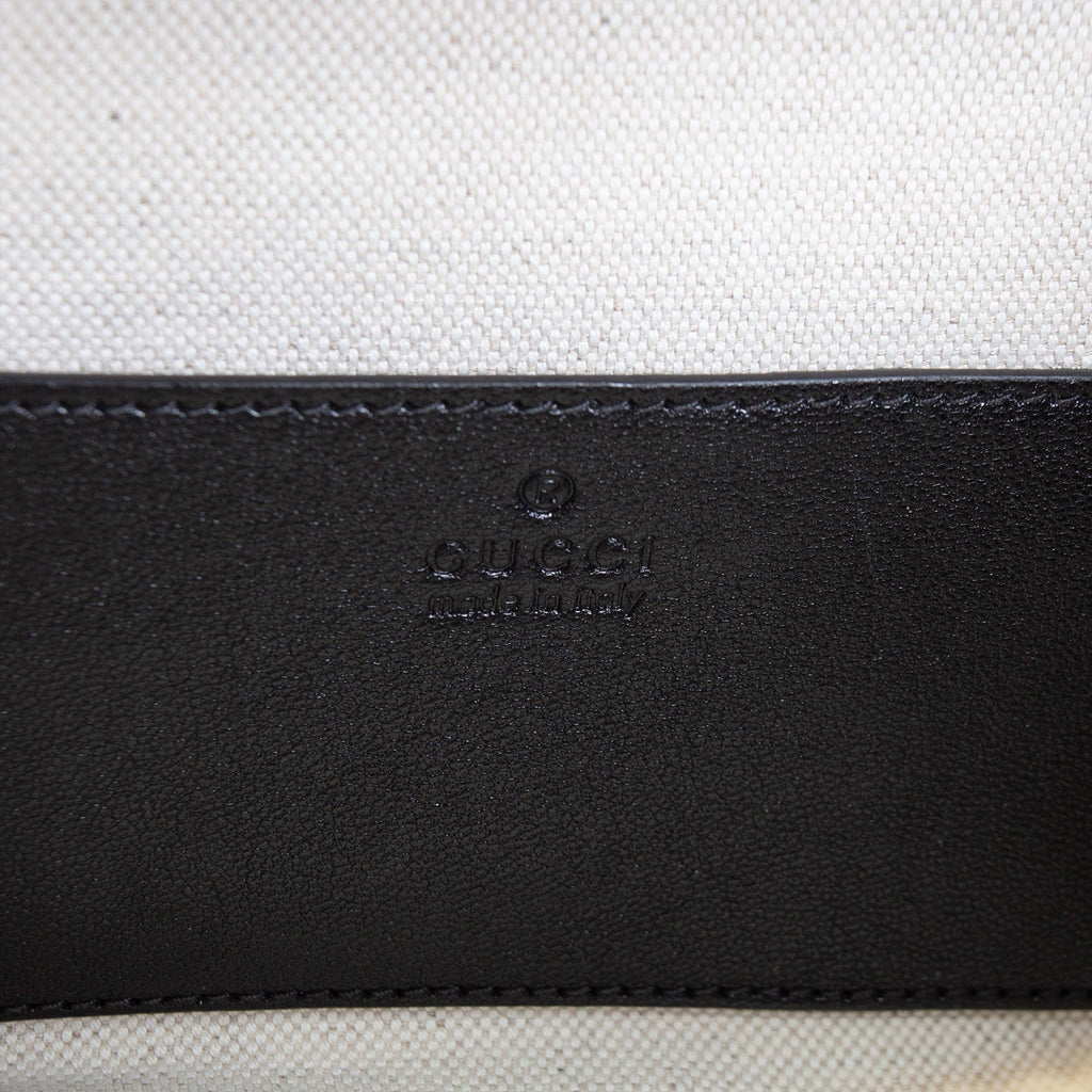 GUCCI Leather Blondie Top Handle - Black