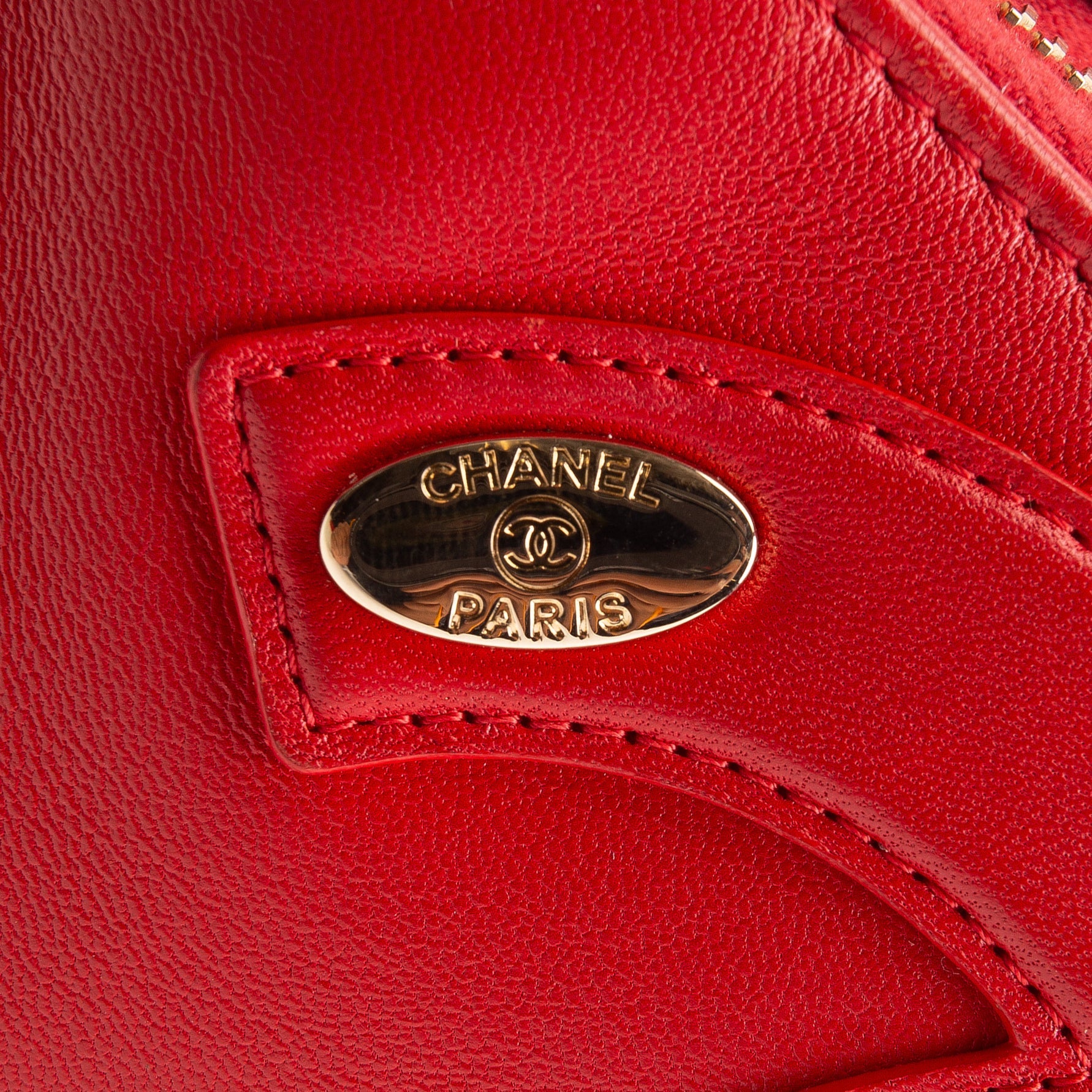 CHANEL CC Mania Double Waist Bag - Red