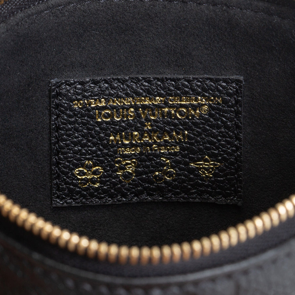 LOUIS VUITTON x Takashi Murakami Monogram Empreinte Panda Mini Pochette - Black
