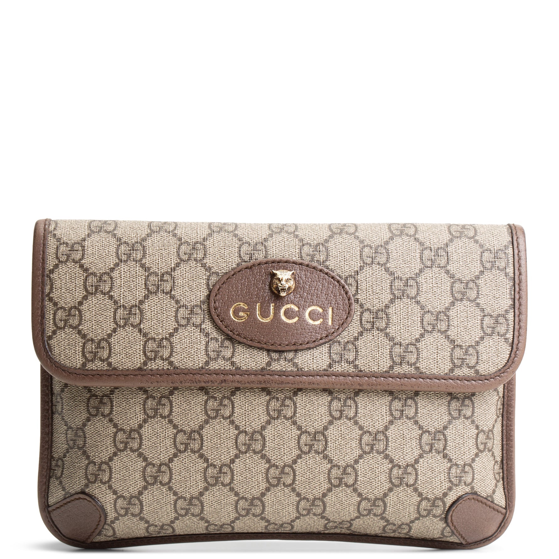 GUCCI Neo Vintage Web Belt Bag Brown