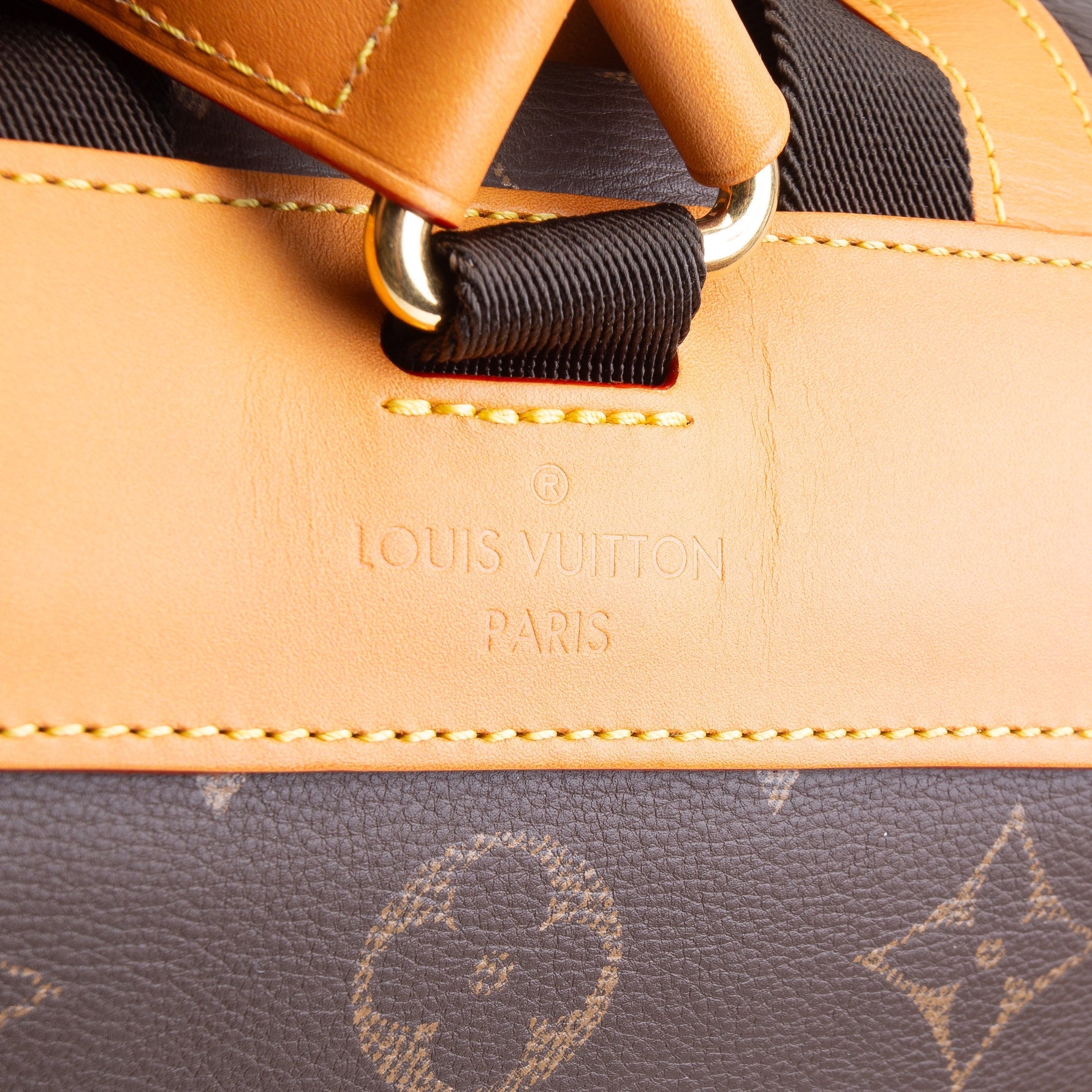LOUIS VUITTON Christopher MM Autres Cuirs Monogram Backpack Leather
