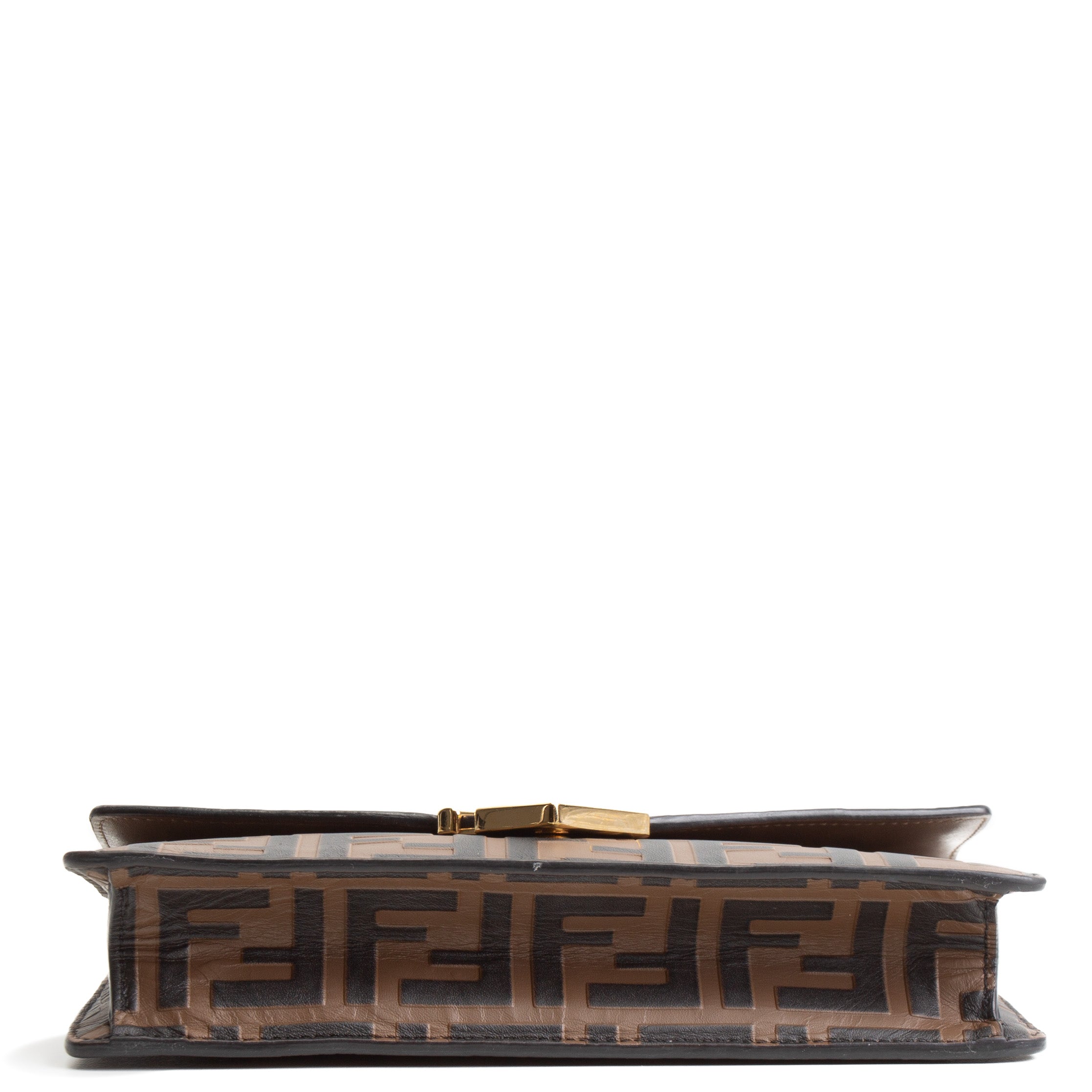 FENDI FF Diamonds Wallet Embossed Leather