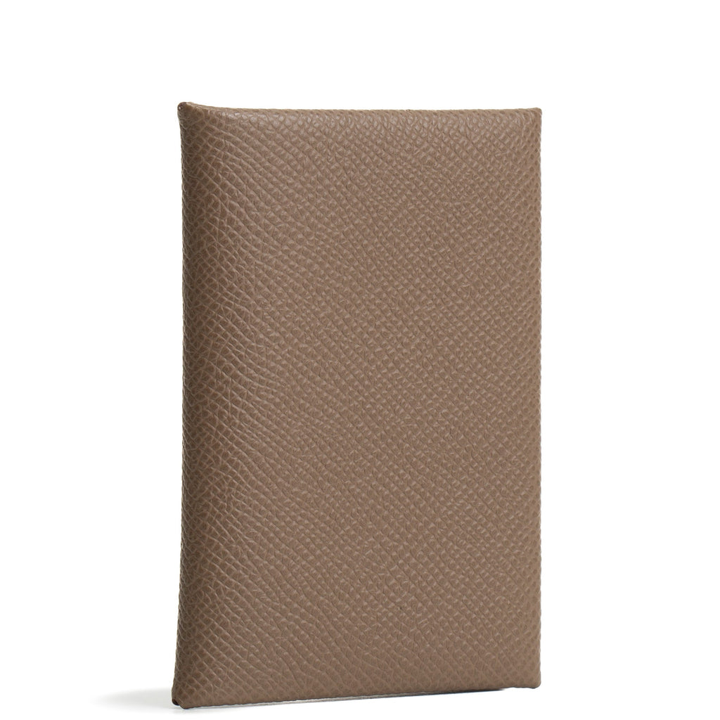 HERMES Calvi Card Holder - Beige Marfa