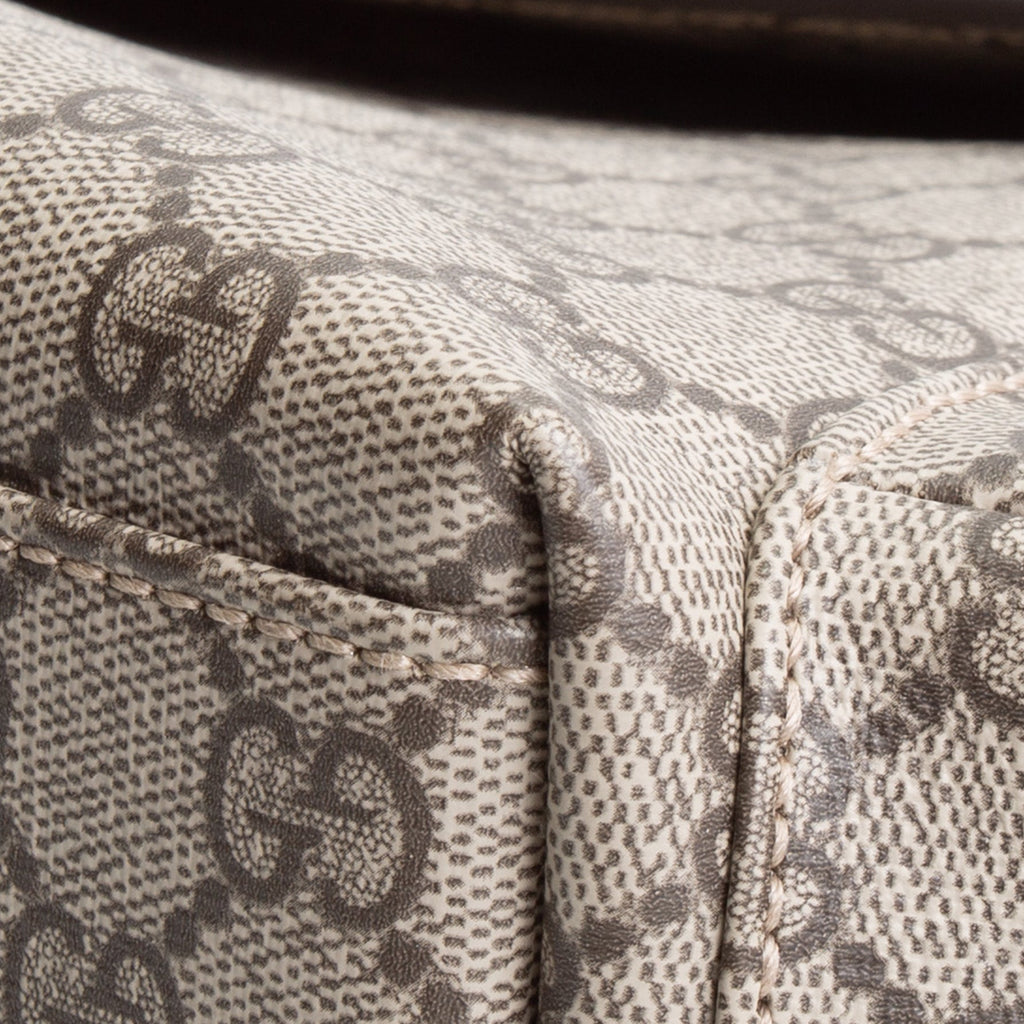 GUCCI GG Supreme Diaper Bag - Beige & Ebony