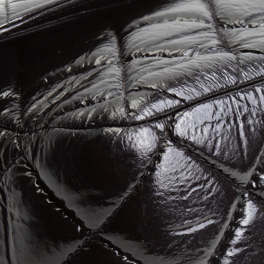 CHANEL Classic Crinkle Double Jumbo Flap - Black