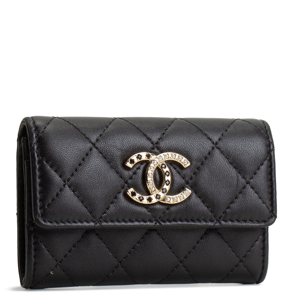 CHANEL Cardholder Interlocking CC