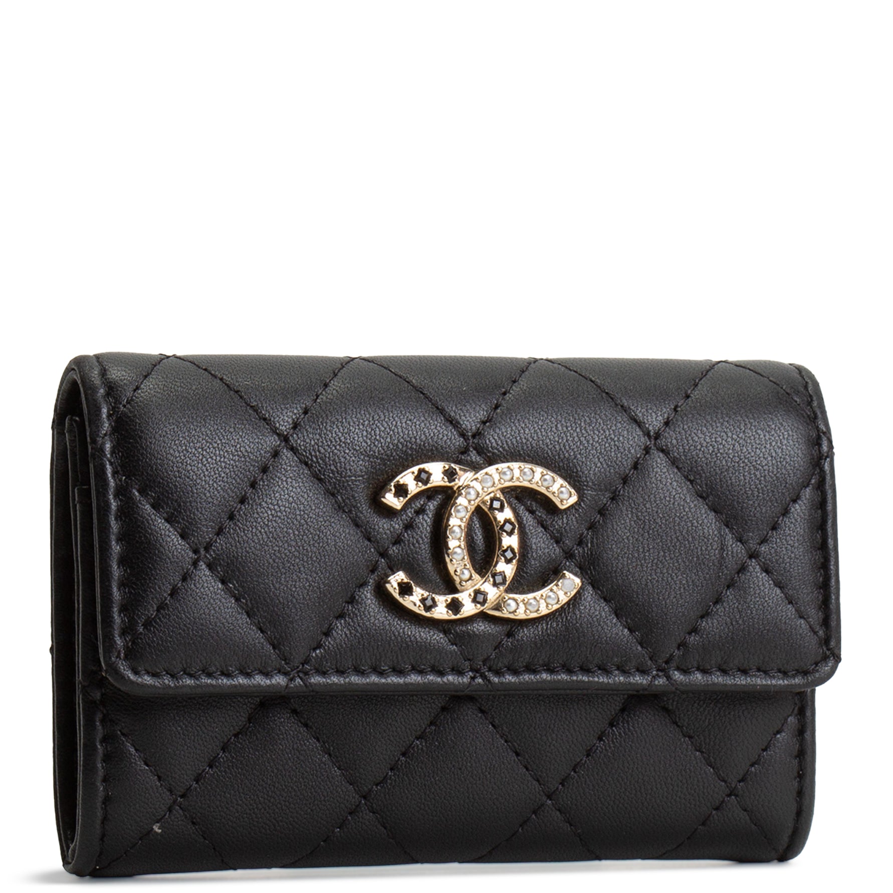CHANEL Cardholder Interlocking CC